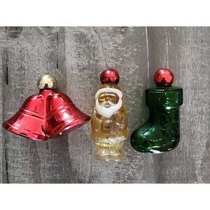 Vintage Avon Christmas Bell Santa Boot Cologne Bottles Holiday Collection